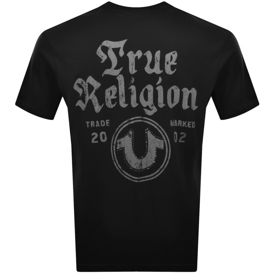 True Religion Trade Marked T Shirt Black | Mainline Menswear us